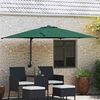 vidaXL Tuinparasol Groen en Zwart 248.5 x 247.5 x 160 cm