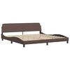 vidaXL Bedframe "Dover" kunstleer bruin 200x200 cm