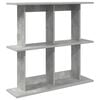 vidaXL Wandplank Muurmontage Betongrijs 100 x 20 x 75 cm Bewerkt hout