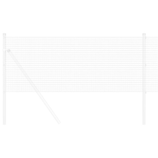 vidaXL Gelaste draadhek Zilver 0.5 x 100 m