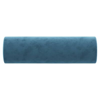 vidaXL Sierkussens 2 st 15x50 cm fluweel blauw