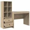 vidaXL Bureau met lade 2 pcs Sonoma Eiken
