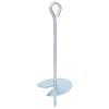 vidaXL Aardeankers 2 st &Oslash;10 x 30 cm Gegalvaniseerd metaal zilver