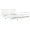 vidaXL Bedframe zonder matras massief grenenhout wit 180x200 cm