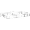 vidaXL Hondenkennel 40 m² staal zwart
