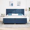 vidaXL Boxspringbed met matras met hoofdeinde Blauw 200 x 200 cm Stof