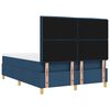 vidaXL Boxspring bed met matras met hoofdeinde Blauw 140 x 200 cm Stof