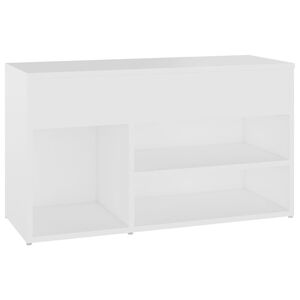 vidaXL Schoenenbank 80x30x45 cm bewerkt hout wit