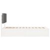 vidaXL Bedframe met Gevoerd Hoofdgedeelte Lichtgrijs 75 x 190 cm
