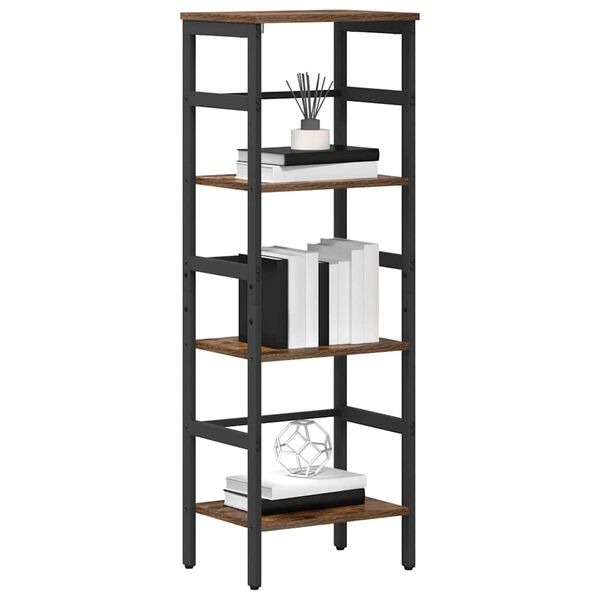 vidaXL Boekenkast Gerookt eiken 40 x 29,5 x 115 cm Bewerkt hout