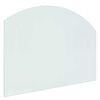 vidaXL Vuurplaats Glazen Plaat Doorzichtig 80 x 60 cm Glas