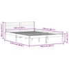 vidaXL Bedframe Wit 208.6 x 157.6 x 69.4 cm Massief grenenhout