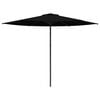 vidaXL Tuinparasol 300 x 300 cm Polyester Rechthoekig Zwart