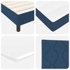 vidaXL Boxspringbed met matras Blauw 200 x 160 cm Polyester