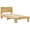 vidaXL Bedframe hoofdeinde zonder matras 80x200 cm massief hout eiken