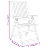 vidaXL 3-delige Tuinset 85x85x74 cm massief acaciahout