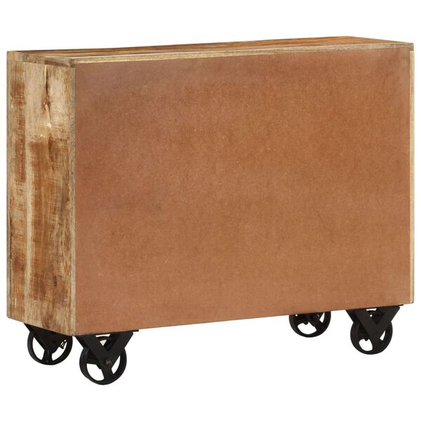 vidaXL Dressoir 80x30x65 cm massief ruw mangohout