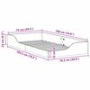 vidaXL Bedframe Bruin 75 x 190 cm Massief grenenhout