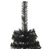 vidaXL Kerstboom met 300 LED met standaard Zwart 180 cm PVC