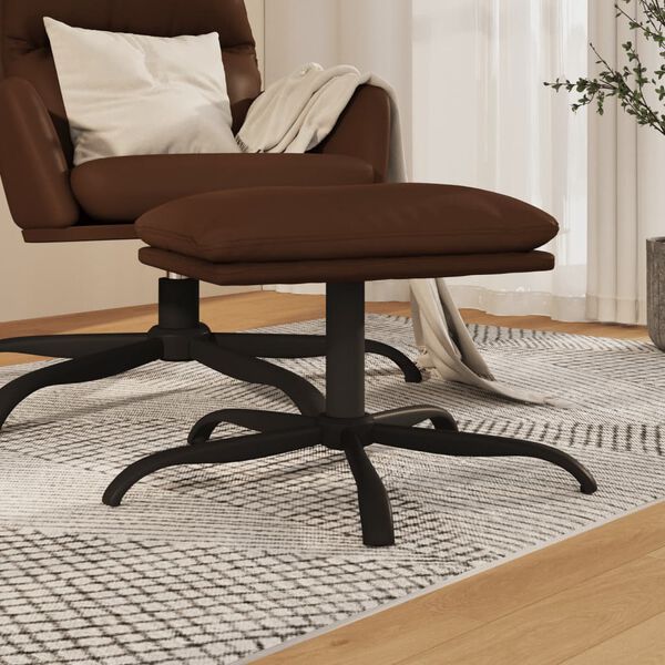 vidaXL Voetenbank 45x29,5x36 cm glanzend kunstleer bruin