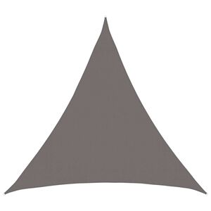 vidaXL Zonneschaduwzeil Driehoekig 2 x 2 x 2 m HDPE Lichtgrijs
