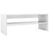 vidaXL Salontafel 100x40x40 cm bewerkt hout hoogglans wit