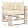vidaXL 6-delige Loungeset met kussens pallet grenenhout