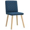 vidaXL Eetkamerstoelen 4 st stof blauw