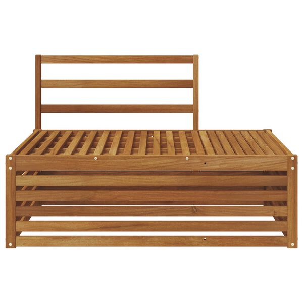 vidaXL Buiten Eindbank Naturel 115 x 83 x 73 cm Massief Acaciahout