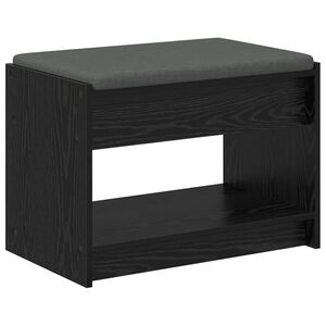 vidaXL Halbank Zwarte Eik 63 x 38 x 45 cm