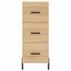 vidaXL Dressoir 34,5x34x90 cm bewerkt hout sonoma eiken