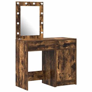 vidaXL Plafondtafel met lade 2 pcs Bruin 50 x 41 x 135 cm Bewerkt hout