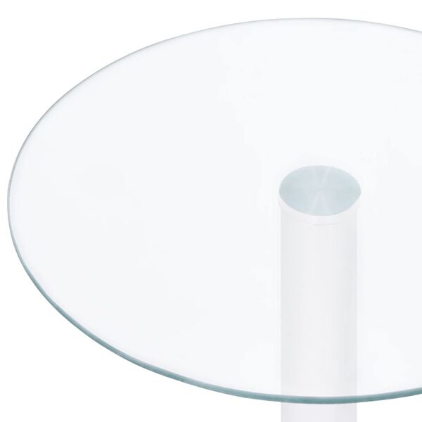 vidaXL Salontafel 40 cm gehard glas transparant