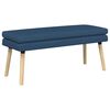 vidaXL Dubbel Laagige Bank Blauw 110 x 40 x 47 cm Stof