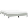 vidaXL Bedframe zonder matras 160x220 cm fluweel lichtgrijs
