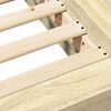vidaXL Bedframe bewerkt hout sonoma eikenkleurig 200x200 cm