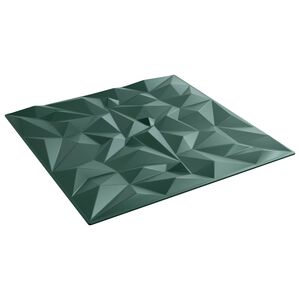 vidaXL Wandpanelen 48 pcs Amethist Groen 50 x 50 cm XPS Schuim