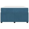 vidaXL Bedframe met matras met matras Blauw 120 x 190 cm Fluweel