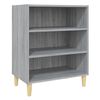 vidaXL Dressoir 57x35x70 cm bewerkt hout grijs sonoma eikenkleurig