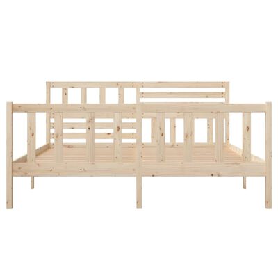 vidaXL Bedframe massief hout 140x190 cm