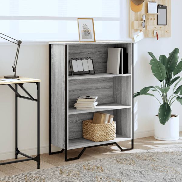 vidaXL Boekenkast 80x31x106 cm bewerkt hout grijs sonoma eikenkleurig