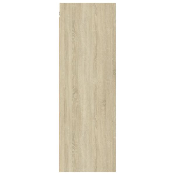 vidaXL Tv-meubels 2 st 30,5x30x90 cm bewerkt hout sonoma eikenkleurig