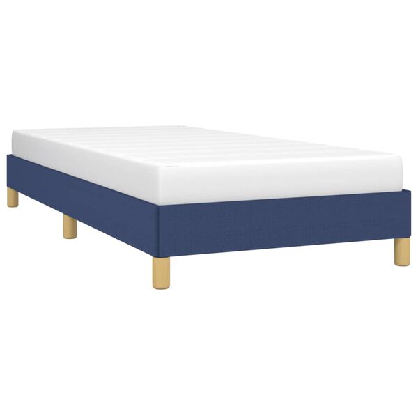 vidaXL Bedframe zonder matras 80x200 cm stof blauw