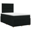 vidaXL Boxspringbed met matras met hoofdeinde Zwart 120 x 190 cm Stof