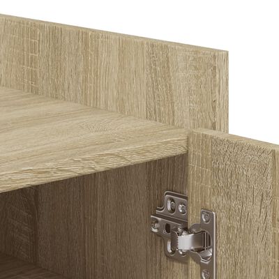 vidaXL Schoenenkast 52x37,5x100 cm bewerkt hout sonoma eikenkleurig