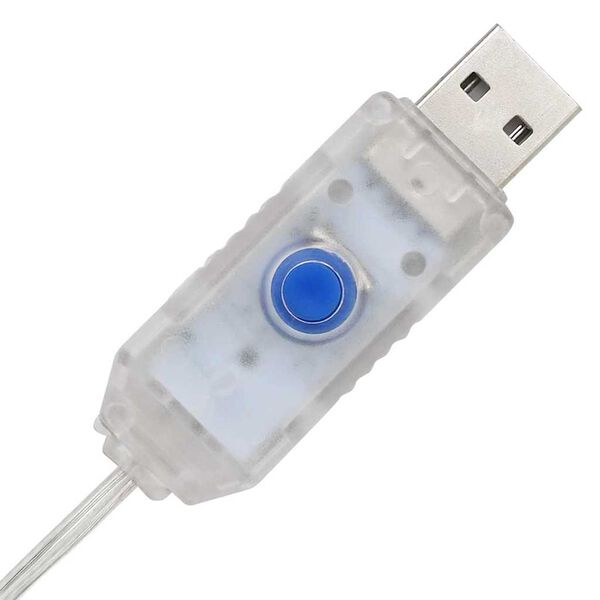 vidaXL Hertenkop met 140 LED Warmwit 60 cm Acryl