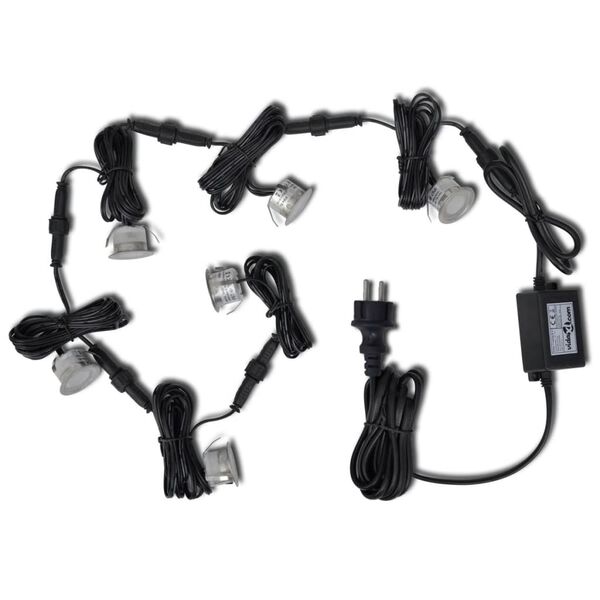 vidaXL Grondlampen 6 st LED warmwit