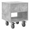 vidaXL Nachtkastje Beton Grijs 40,5 x 40 x 48 cm Bewerkt hout