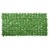vidaXL Balkonscherm met groene bladeren 200x100 cm