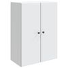 vidaXL Wandkast Wit 66 x 34,5 x 90 cm Bewerkt hout